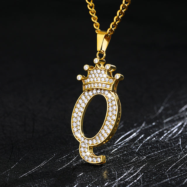 Zircon Alphabet Necklace