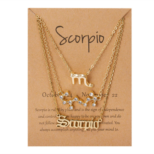 Load image into Gallery viewer, Zodiac Sign Pendant Necklace
