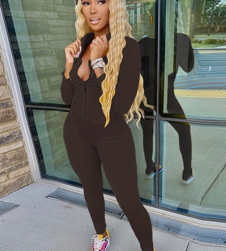 Hooded Tops and Sporty Leggings